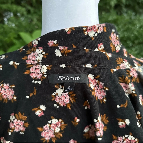 Madewell Corduroy Daily Button Down Shirt in Homestead Bouquet Small - Picture 12 of 14